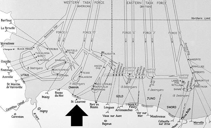 carte du débarquement